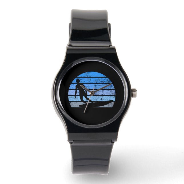 Retro Surfing Armbanduhr (Vorderseite)