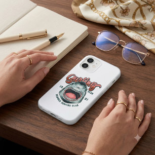Retro-Surfing-Club-Vintage-Grafik-T-Shirt iPhone 16 Hülle