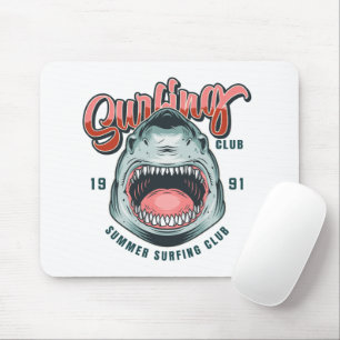 Retro-Surfing-Club Vintage Grafik T-Shirt Mousepad