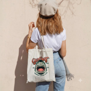 Retro-Surfing-Club Vintage Grafik T-Shirt Tragetasche