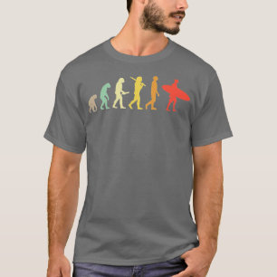 Retro-Surfing-Evolutionsgeschenk für Surfer T-Shirt