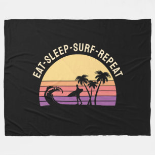 Retro Surfing Fleecedecke