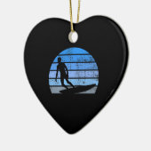 Retro Surfing Keramik Ornament (Links)