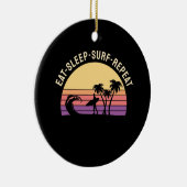Retro Surfing Keramik Ornament (Rechts)