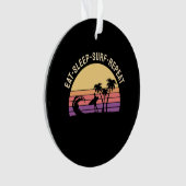 Retro Surfing Ornament (Vorderseite)