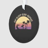 Retro Surfing Ornament (Vorderseite)