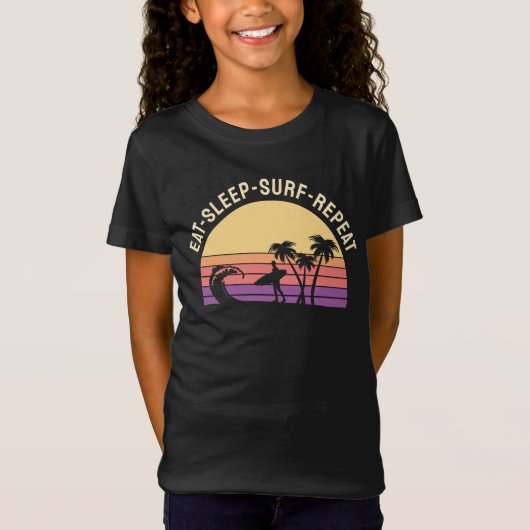 Retro Surfing T-Shirt (Vorderseite)