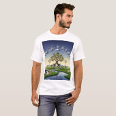 Retro Surreal Collage Aesthetic Shirt | Vintage Ar (Vorne ganz)