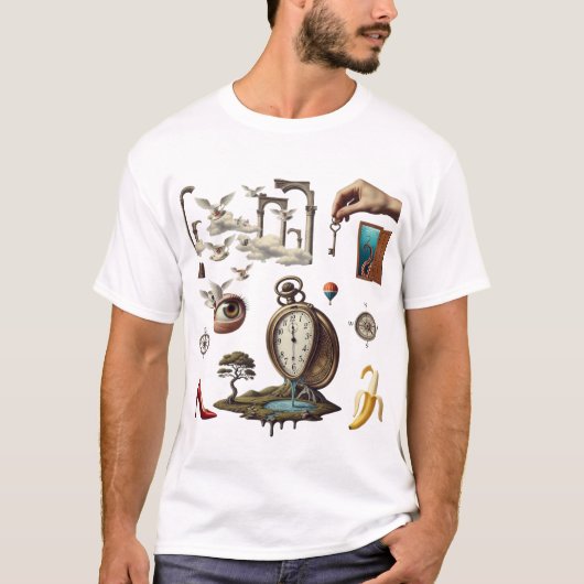 Retro Surreal Collage Aesthetic T-Shirt | Vintage (Vorderseite)