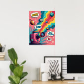 Retro Surrealismus - Pop Art Cosmic Camera Poster (Heimbüro)