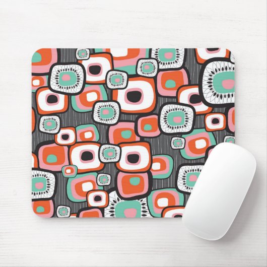 Retro Sushi Blume Quadrate für benutzerdefinierte  Mousepad (Mit Mouse)