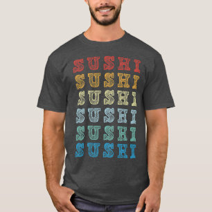 Retro Sushi Lover Vintager japanischer Feinschmeck T-Shirt