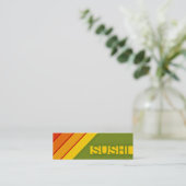 Retro SUSHI Mini Visitenkarte (Stehend Vorderseite)