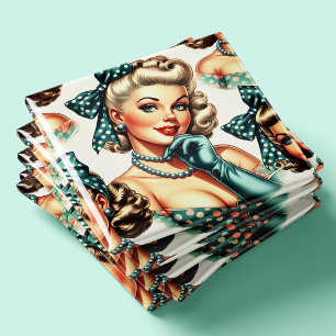 Retro Süß Klassische Pinup Magnet