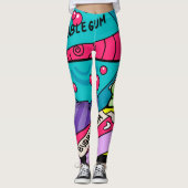 Retro süß wie Candy Leggings (Vorderseite)
