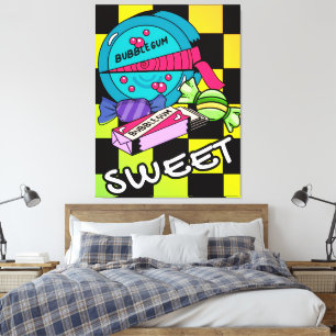 Retro süß wie Candy Leinwanddruck