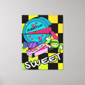 Retro süß wie Candy Leinwanddruck (Vorderseite)