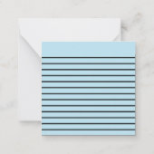 Retro Süsse Blue Christmas Mitteilungskarte (Rückseite)