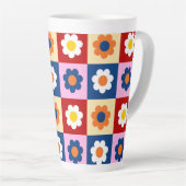 Retro Süße bunte Blumen Muster Milchtasse (Rechte Ecke)