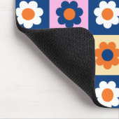 Retro Süße bunte Blumen Muster Mousepad (Ecke)