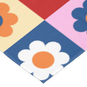 Retro Süße bunte Blumen Muster Tischdecke (Schrägansicht)