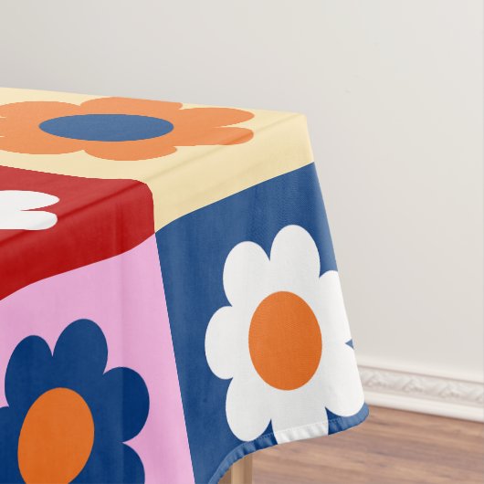 Retro Süße bunte Blumen Muster Tischdecke (Beispiel)