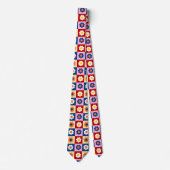Retro Süße bunte Pastell-Blumen-Muster  Krawatte (Vorderseite)