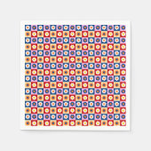 Retro Süße bunte Pastell-Blumen-Muster Serviette (Vorderseite)