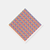 Retro Süße bunte Pastell-Blumen-Muster Serviette (Ecke)