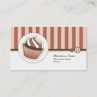 Retro Süße Cupcake Bäckerei Visitenkarte