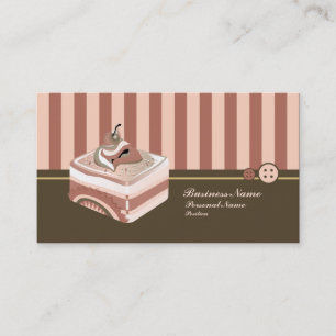Retro süße Cupcake-Leckerei-Bäckerei-Geschäftskart Visitenkarte