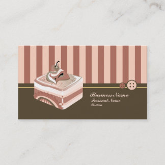 Retro süße Cupcake-Leckerei-Bäckerei-Geschäftskart Visitenkarte