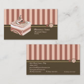Retro süße Cupcake-Leckerei-Bäckerei-Geschäftskart Visitenkarte (Vorne/Hinten)