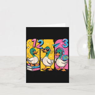Retro süße Ente bruh zurück für Jungen Mädchen zur Karte
