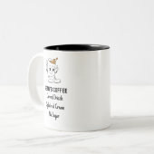 Retro Süße Figur Custom Coffee Order Tasse (Vorderseite Links)