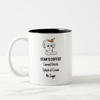 Retro Süße Figur Custom Coffee Order Tasse
