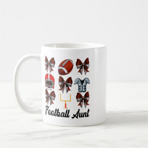 Retro Süße Fußll Tante Bogen Fußll Mama Muttertag Kaffeetasse
