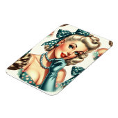 Retro Süße Klassische Pinup Magnet (Linke Seite)