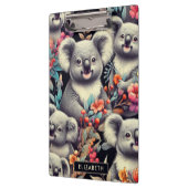 Retro süße Koala-Malerei Klemmbrett (Links)