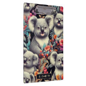 Retro süße Koala-Malerei Klemmbrett (Rechts)