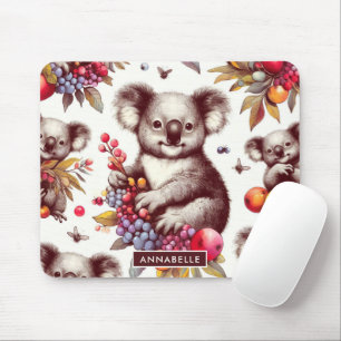 Retro süße Koala-Malerei nahtlos Mousepad