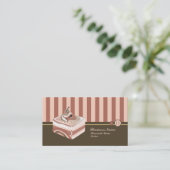 Retro süße visitenkarte (Stehend Vorderseite)