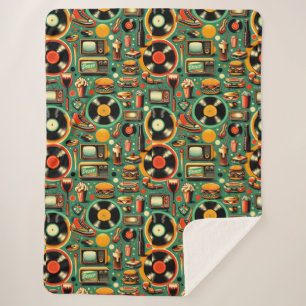 Retro-Süssen: Weiße Pastelle Sherpadecke