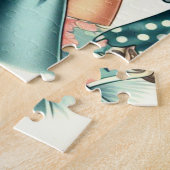 Retro Süßer Klassischer Pin-Up Puzzle (Seite)