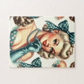 Retro Süßer Klassischer Pin-Up Puzzle (Horizontal)
