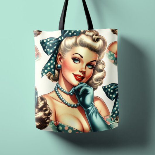 Retro Süßer Klassischer Pinup Tasche