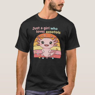 Retro süßes Design für Axolotl Mädchen T-Shirt