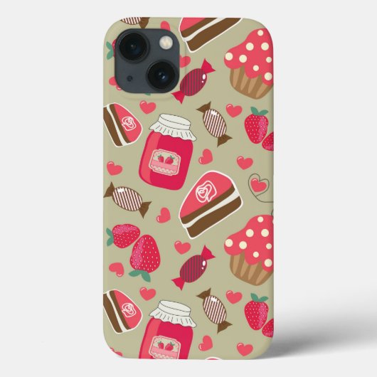 Retro Süßigkeiten Case-Mate iPhone Hülle (Rückseite)