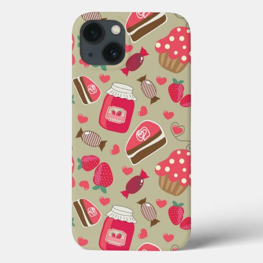 Retro Süßigkeiten Case-Mate iPhone Hülle (Rückseite)