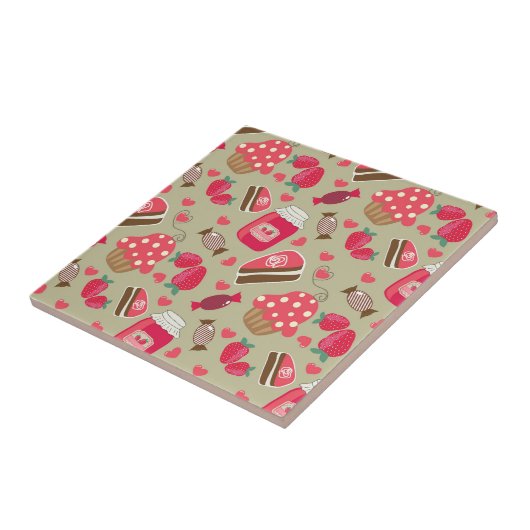 Retro Süßigkeiten Fliese (Seite)